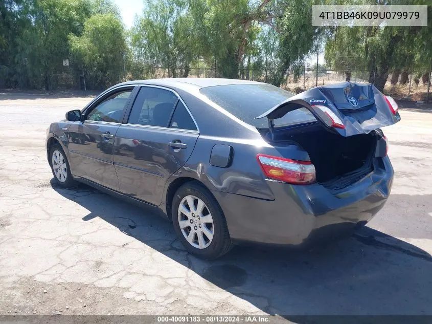 2009 Toyota Camry Hybrid VIN: 4T1BB46K09U079979 Lot: 40091183