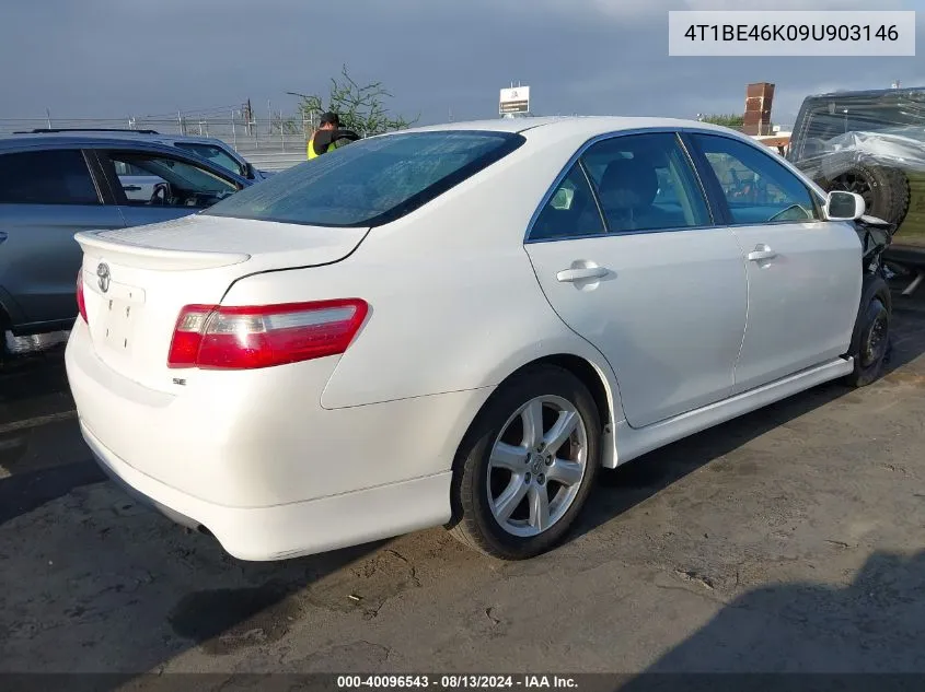 2009 Toyota Camry Se VIN: 4T1BE46K09U903146 Lot: 40096543