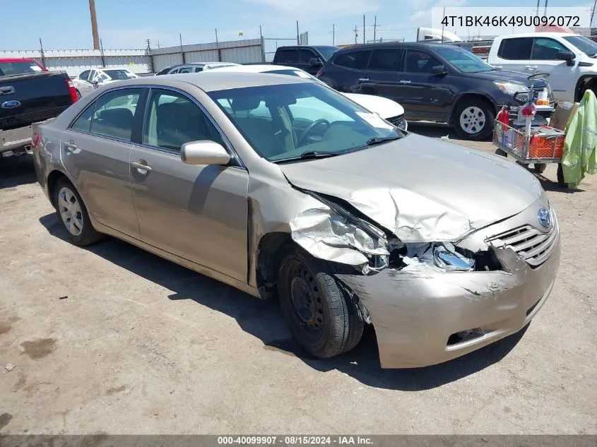 2009 Toyota Camry Le V6 VIN: 4T1BK46K49U092072 Lot: 40099907