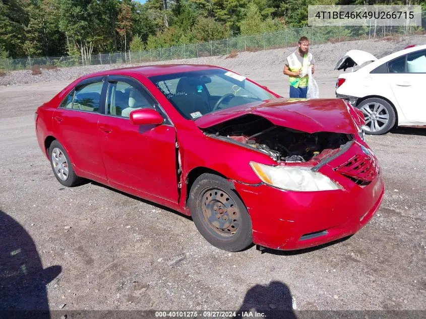 2009 Toyota Camry Le VIN: 4T1BE46K49U266715 Lot: 40101275