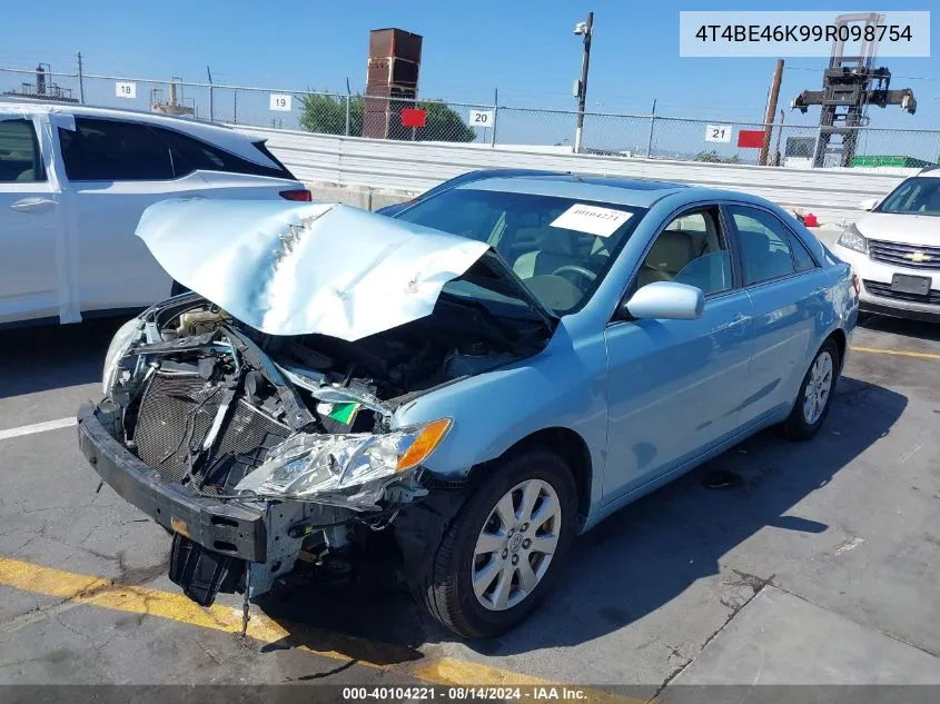 2009 Toyota Camry Xle VIN: 4T4BE46K99R098754 Lot: 40104221