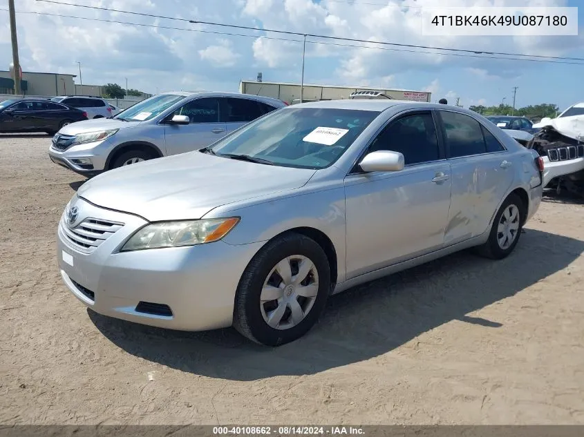 2009 Toyota Camry Le V6 VIN: 4T1BK46K49U087180 Lot: 40108662