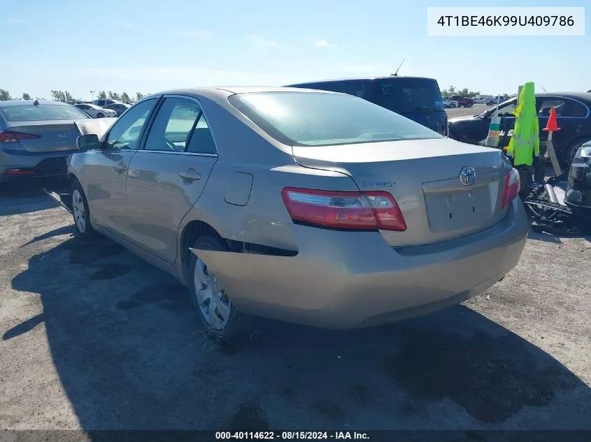 2009 Toyota Camry VIN: 4T1BE46K99U409786 Lot: 40114622