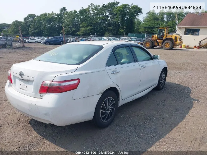 2009 Toyota Camry Le VIN: 4T1BE46K99U884838 Lot: 40121506