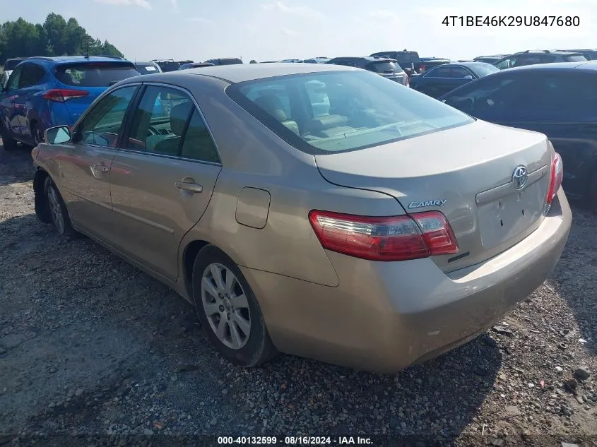 2009 Toyota Camry Xle VIN: 4T1BE46K29U847680 Lot: 40132599