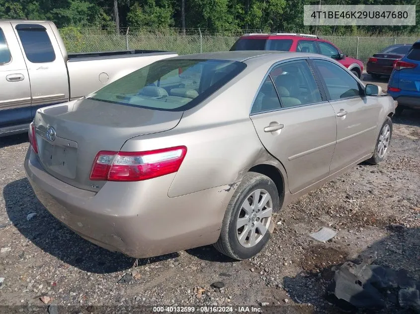 2009 Toyota Camry Xle VIN: 4T1BE46K29U847680 Lot: 40132599