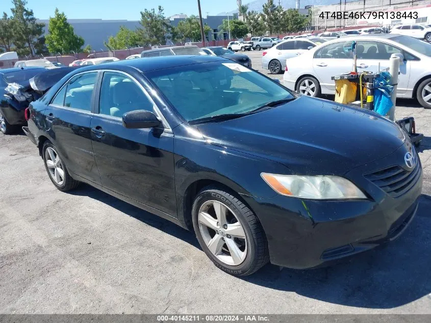 2009 Toyota Camry Le VIN: 4T4BE46K79R138443 Lot: 40145211