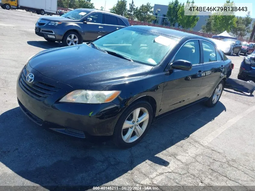 2009 Toyota Camry Le VIN: 4T4BE46K79R138443 Lot: 40145211