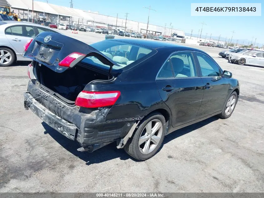 2009 Toyota Camry Le VIN: 4T4BE46K79R138443 Lot: 40145211