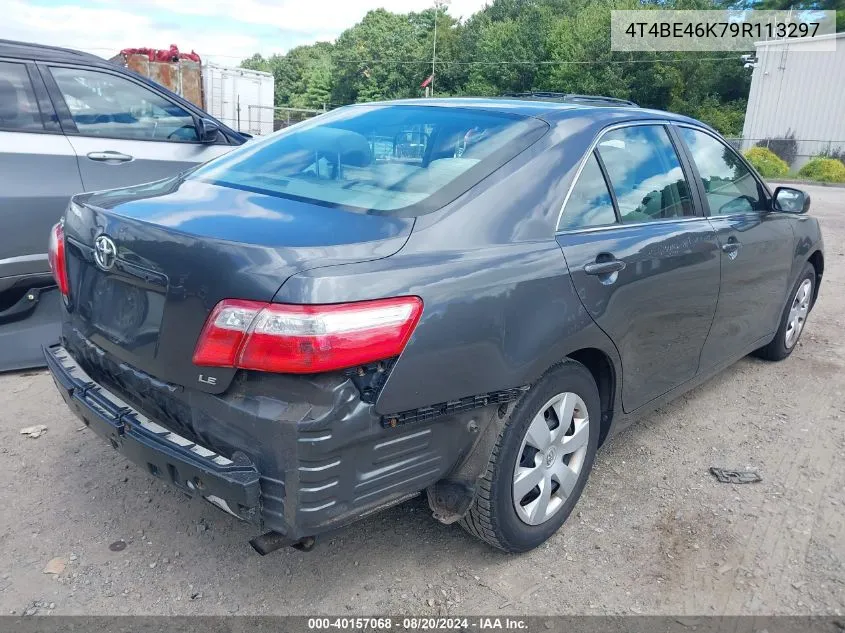 4T4BE46K79R113297 2009 Toyota Camry Le