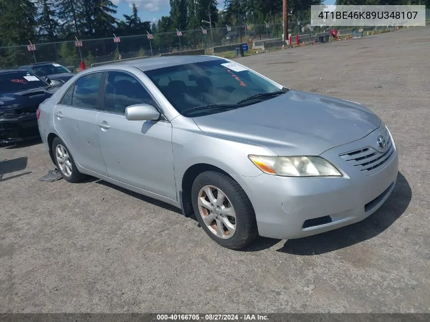 2009 Toyota Camry Le VIN: 4T1BE46K89U348107 Lot: 40166705