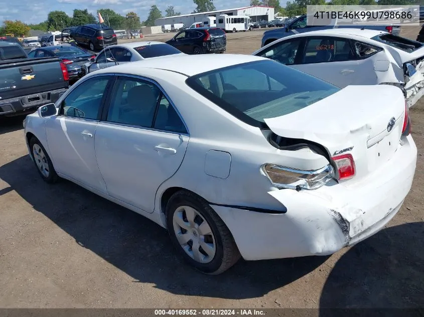 2009 Toyota Camry Le VIN: 4T1BE46K99U798686 Lot: 40169552