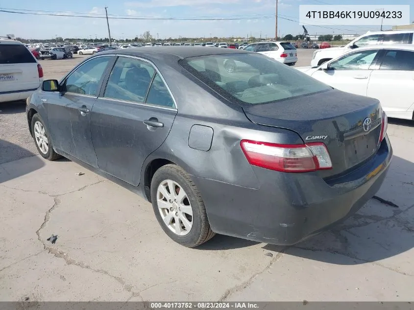 4T1BB46K19U094233 2009 Toyota Camry Hybrid