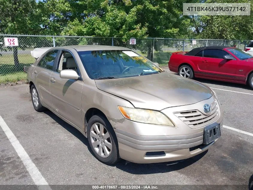 4T1BK46K39U577142 2009 Toyota Camry Le V6