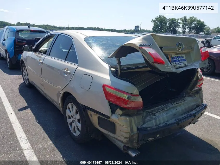 4T1BK46K39U577142 2009 Toyota Camry Le V6