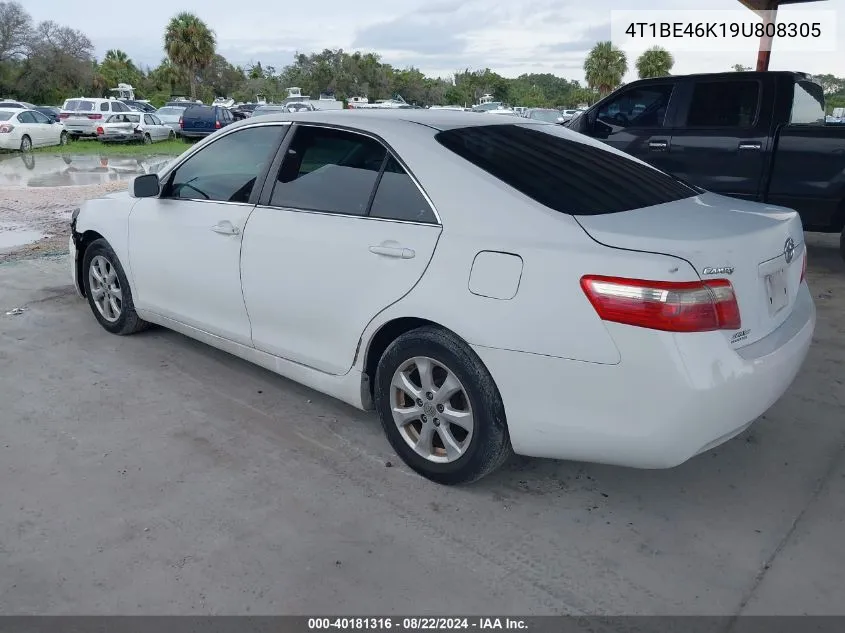 2009 Toyota Camry Le VIN: 4T1BE46K19U808305 Lot: 40181316