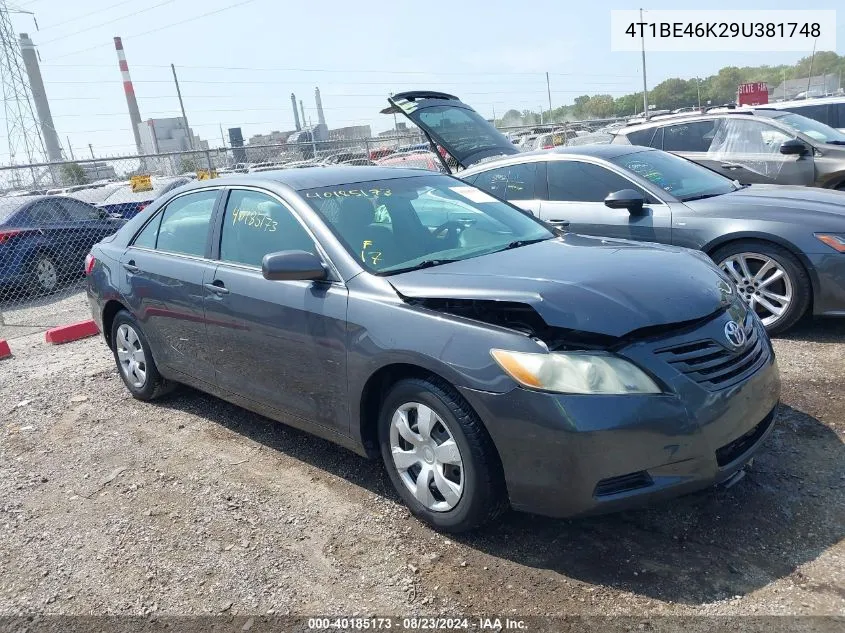 4T1BE46K29U381748 2009 Toyota Camry Le