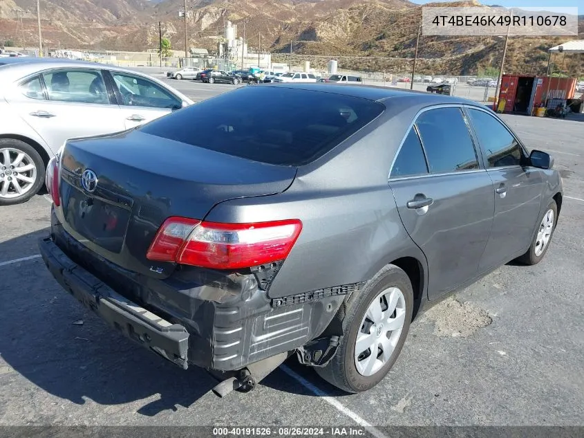 2009 Toyota Camry Le VIN: 4T4BE46K49R110678 Lot: 40191526