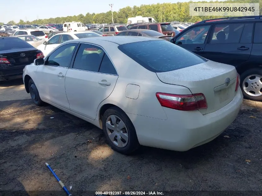 2009 Toyota Camry VIN: 4T1BE46K99U842945 Lot: 40192397