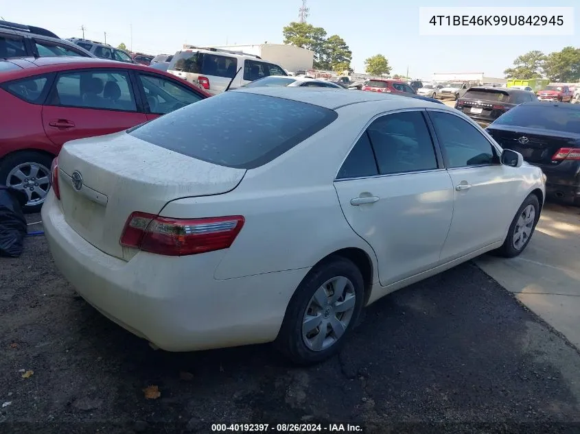 2009 Toyota Camry VIN: 4T1BE46K99U842945 Lot: 40192397