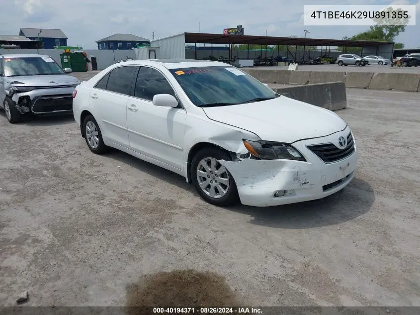 2009 Toyota Camry Xle VIN: 4T1BE46K29U891355 Lot: 40194371