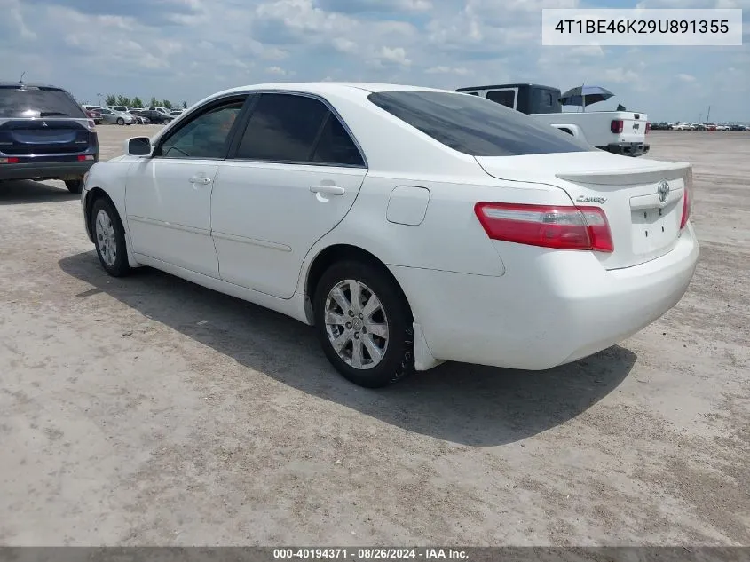 2009 Toyota Camry Xle VIN: 4T1BE46K29U891355 Lot: 40194371