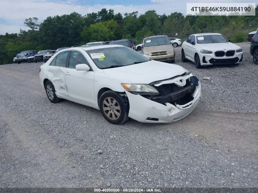 2009 Toyota Camry Xle VIN: 4T1BE46K59U884190 Lot: 40200500