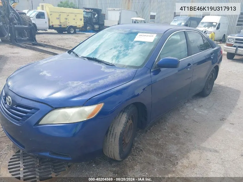 2009 Toyota Camry Le VIN: 4T1BE46K19U317913 Lot: 40204569