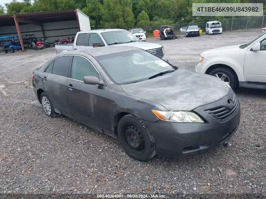 4T1BE46K99U843982 2009 Toyota Camry Le