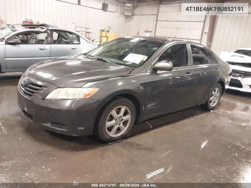 4T1BE46K19U852191 2009 Toyota Camry Le