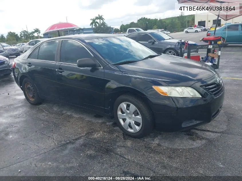 2009 Toyota Camry VIN: 4T1BE46K49U381864 Lot: 40216124