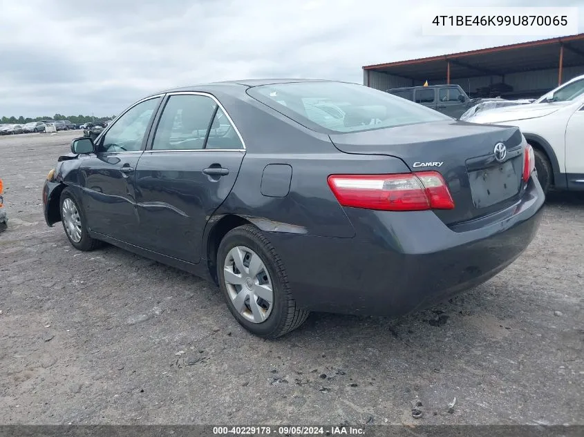 2009 Toyota Camry VIN: 4T1BE46K99U870065 Lot: 40229178