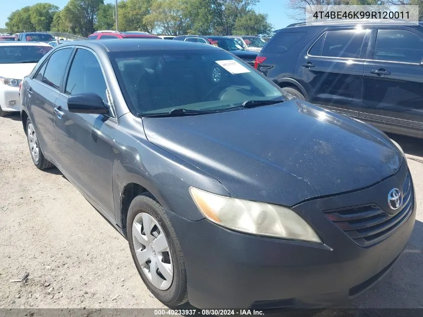 2009 Toyota Camry Le VIN: 4T4BE46K99R120011 Lot: 40233937