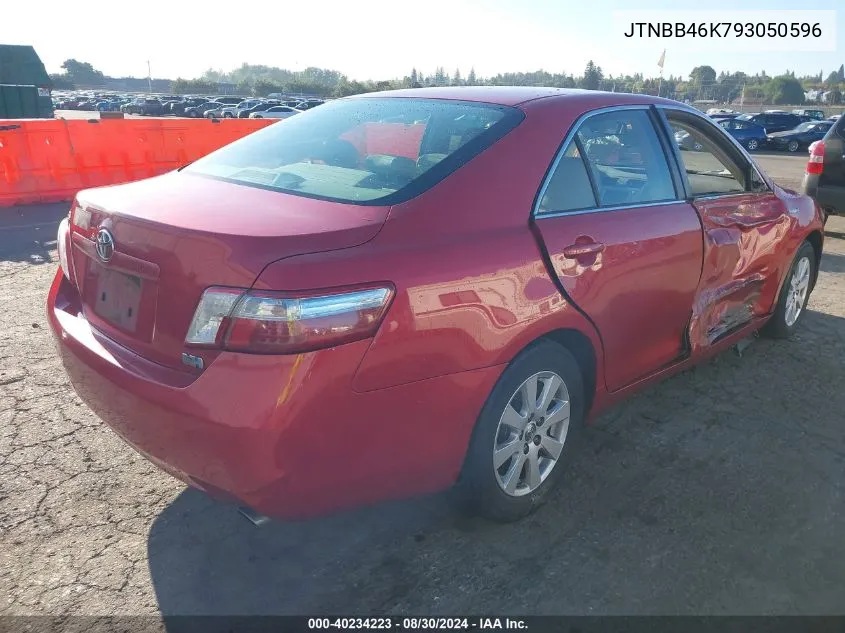 2009 Toyota Camry Hybrid VIN: JTNBB46K793050596 Lot: 40234223