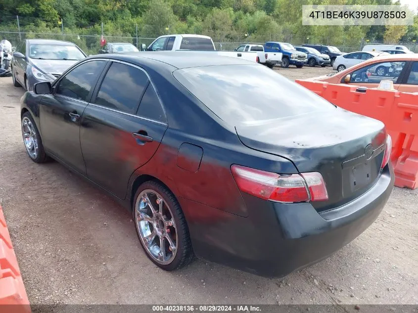 2009 Toyota Camry Le VIN: 4T1BE46K39U878503 Lot: 40238136