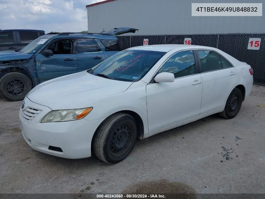 4T1BE46K49U848832 2009 Toyota Camry Le