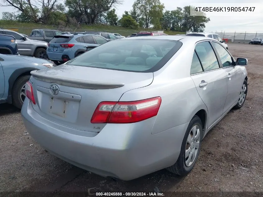 2009 Toyota Camry Le VIN: 4T4BE46K19R054747 Lot: 40245888