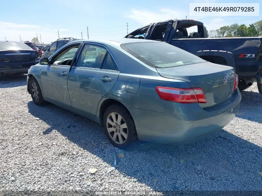 2009 Toyota Camry Se/Le/Xle VIN: 4T4BE46K49R079285 Lot: 40248534