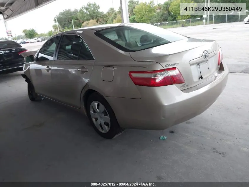 4T1BE46K29U350449 2009 Toyota Camry Le