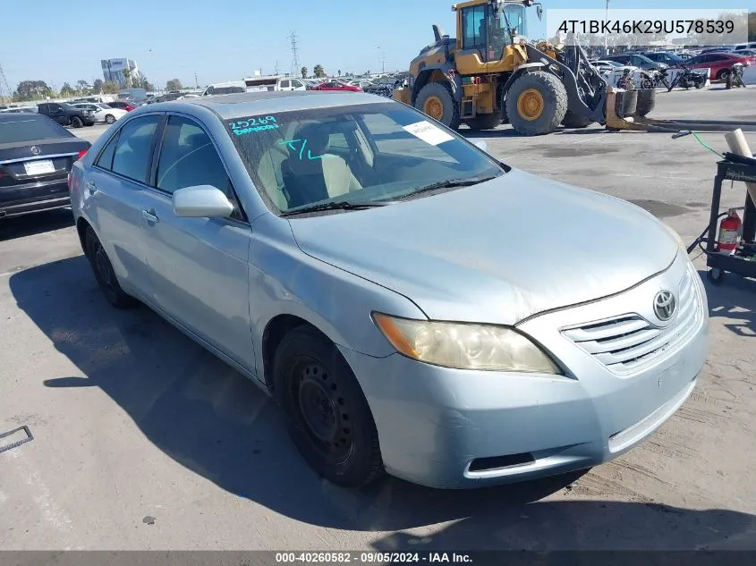 2009 Toyota Camry Le V6 VIN: 4T1BK46K29U578539 Lot: 40260582