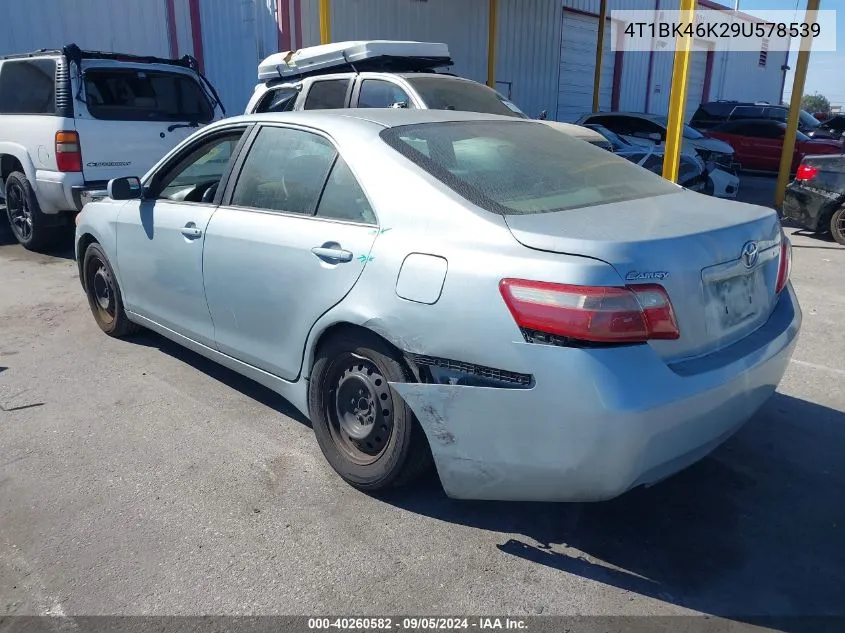 2009 Toyota Camry Le V6 VIN: 4T1BK46K29U578539 Lot: 40260582