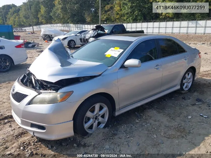 2009 Toyota Camry Se V6 VIN: 4T1BK46K09U077259 Lot: 40264730