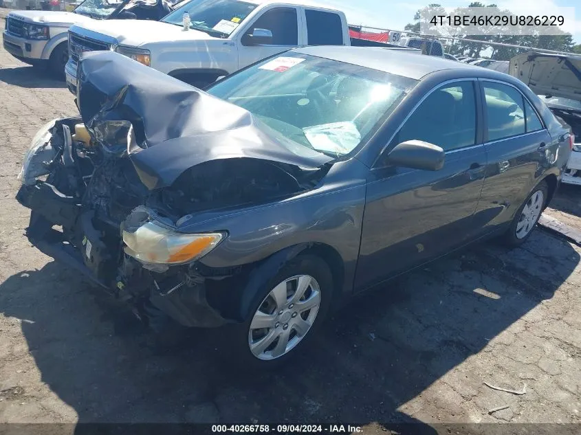 2009 Toyota Camry Le VIN: 4T1BE46K29U826229 Lot: 40266758