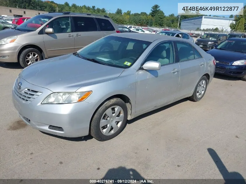 2009 Toyota Camry Le VIN: 4T4BE46K49R122877 Lot: 40276741