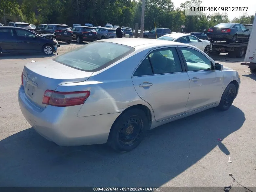 2009 Toyota Camry Le VIN: 4T4BE46K49R122877 Lot: 40276741