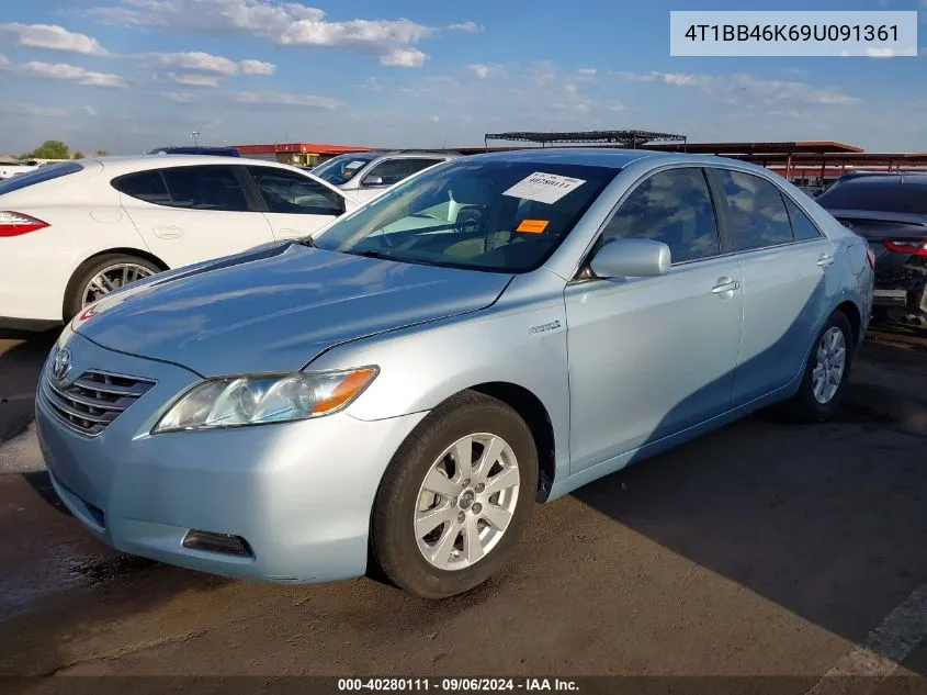 2009 Toyota Camry Hybrid VIN: 4T1BB46K69U091361 Lot: 40280111