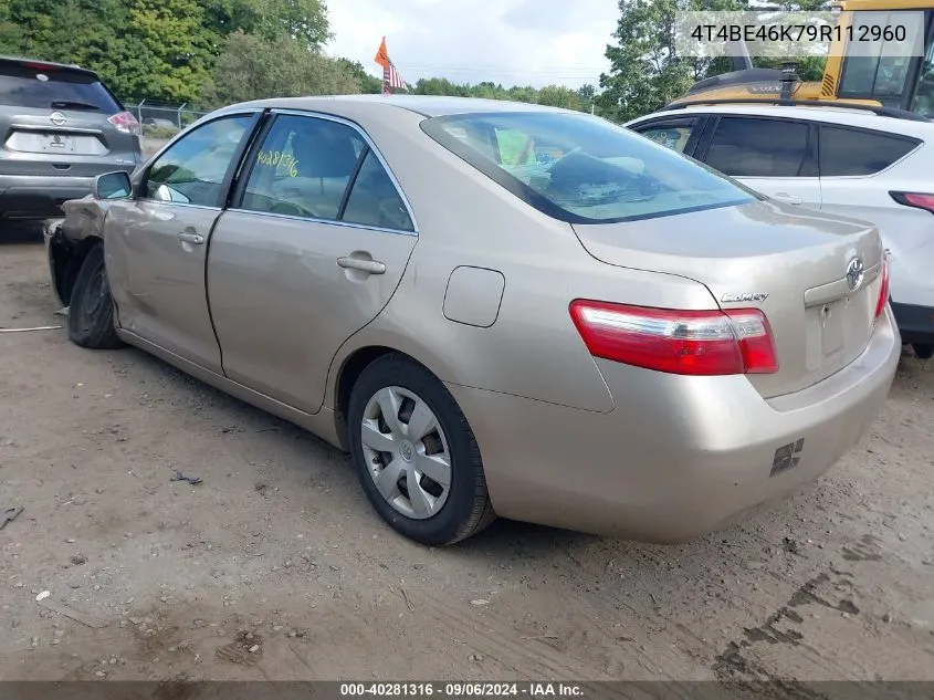 4T4BE46K79R112960 2009 Toyota Camry Le