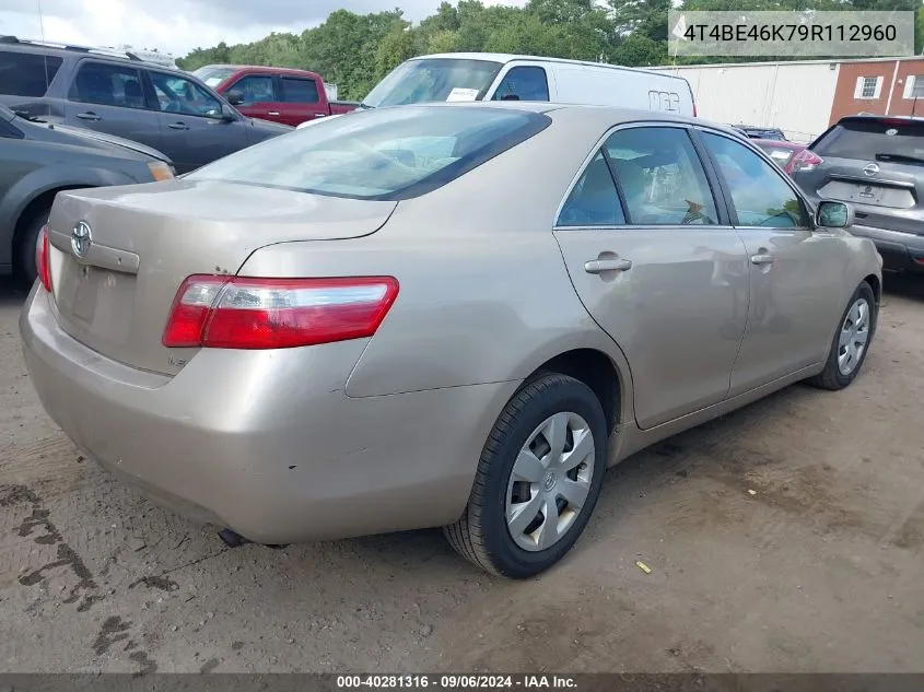 2009 Toyota Camry Le VIN: 4T4BE46K79R112960 Lot: 40281316