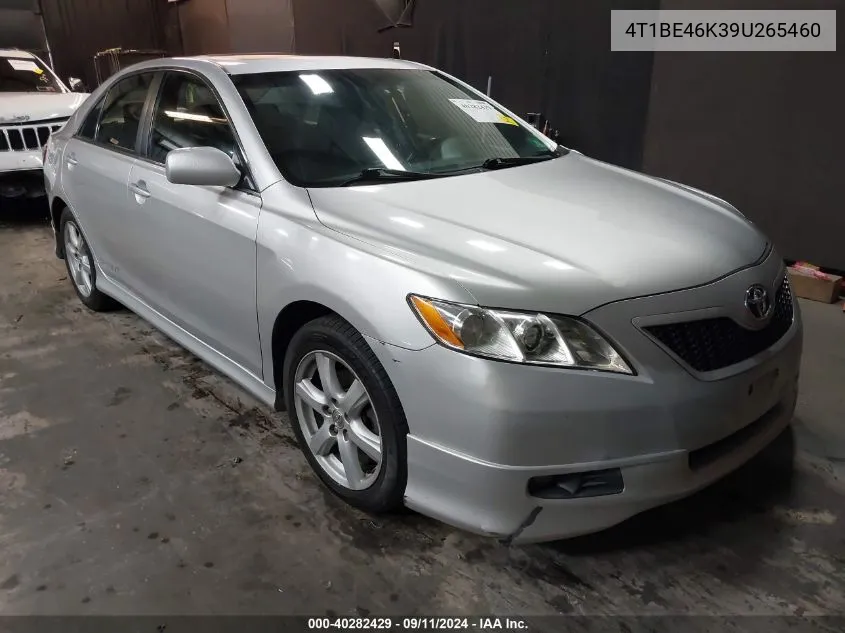 4T1BE46K39U265460 2009 Toyota Camry Se/Le/Xle