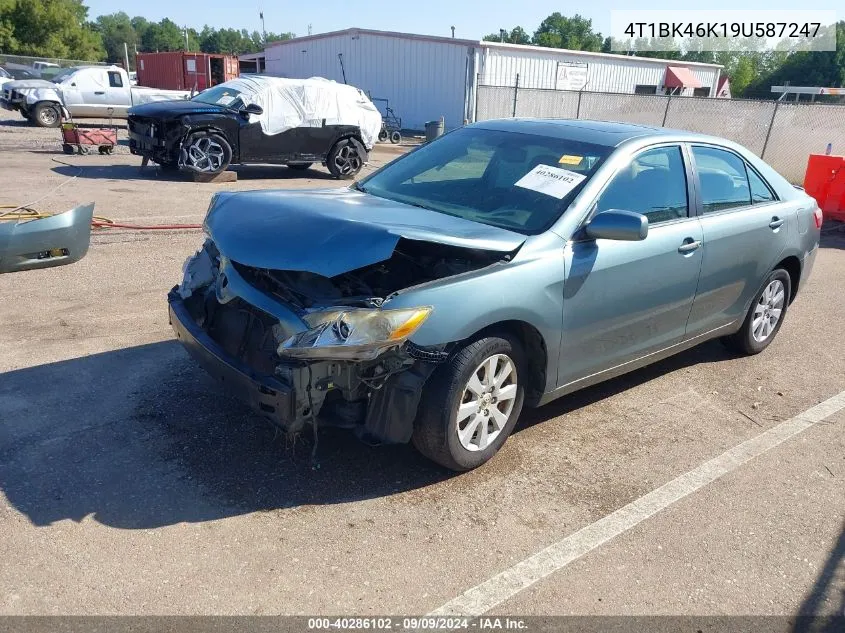 2009 Toyota Camry Xle V6 VIN: 4T1BK46K19U587247 Lot: 40286102